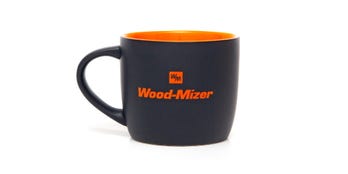 Wood-Mizer Black Ceramic Mug