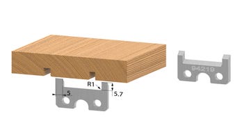 Pair of Moulding Knives 40mm HSS