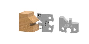 Pair of Moulding Knives 40mm HSS