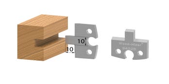 Pair of Moulding Knives 40mm HSS